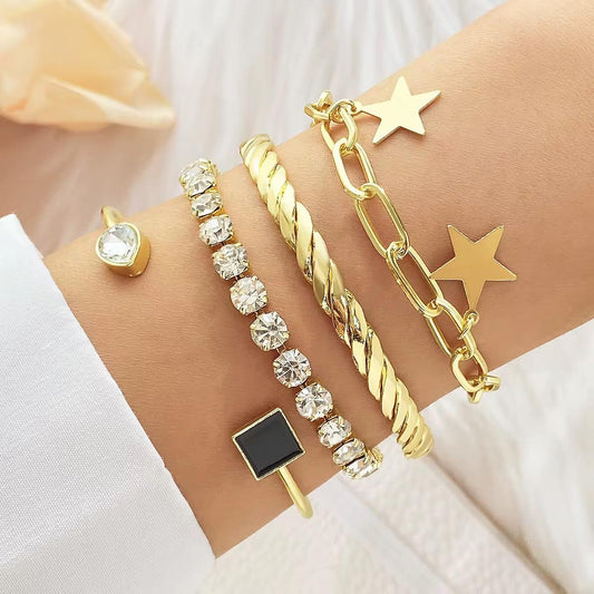 Set de pulseras de 4 modelo ESTRELLA