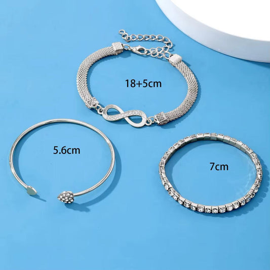Juego de pulseras de 3 piezas modelo INFINITO